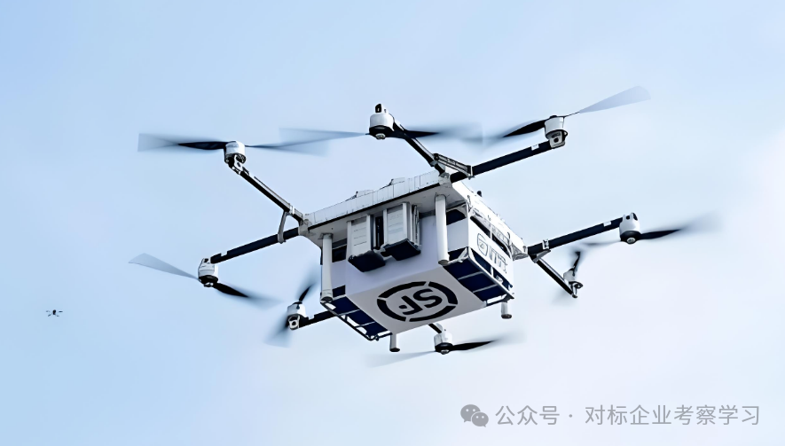 An SF Express delivery drone in flight