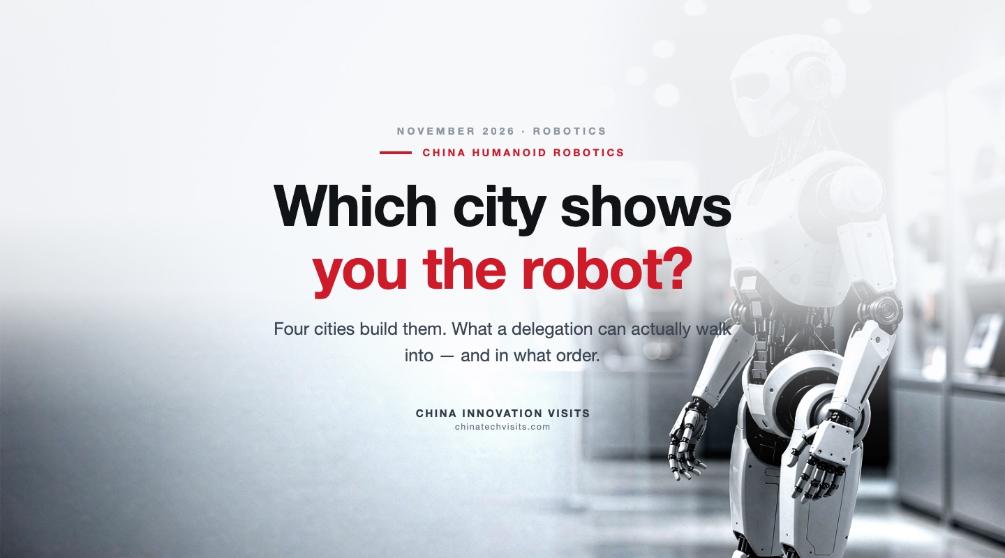 Humanoid Robot Visits in China: Which City Shows You What