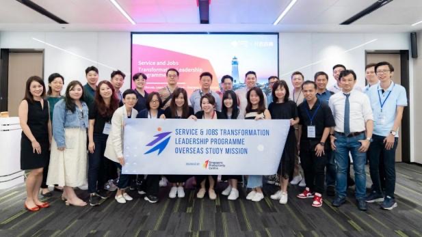 Singapore founders on a store visit during the service-design program
